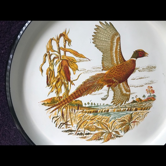 VINTAGE ‘LACQUERWARE’ PHEASANT TRAY... - Picture 3 of 5